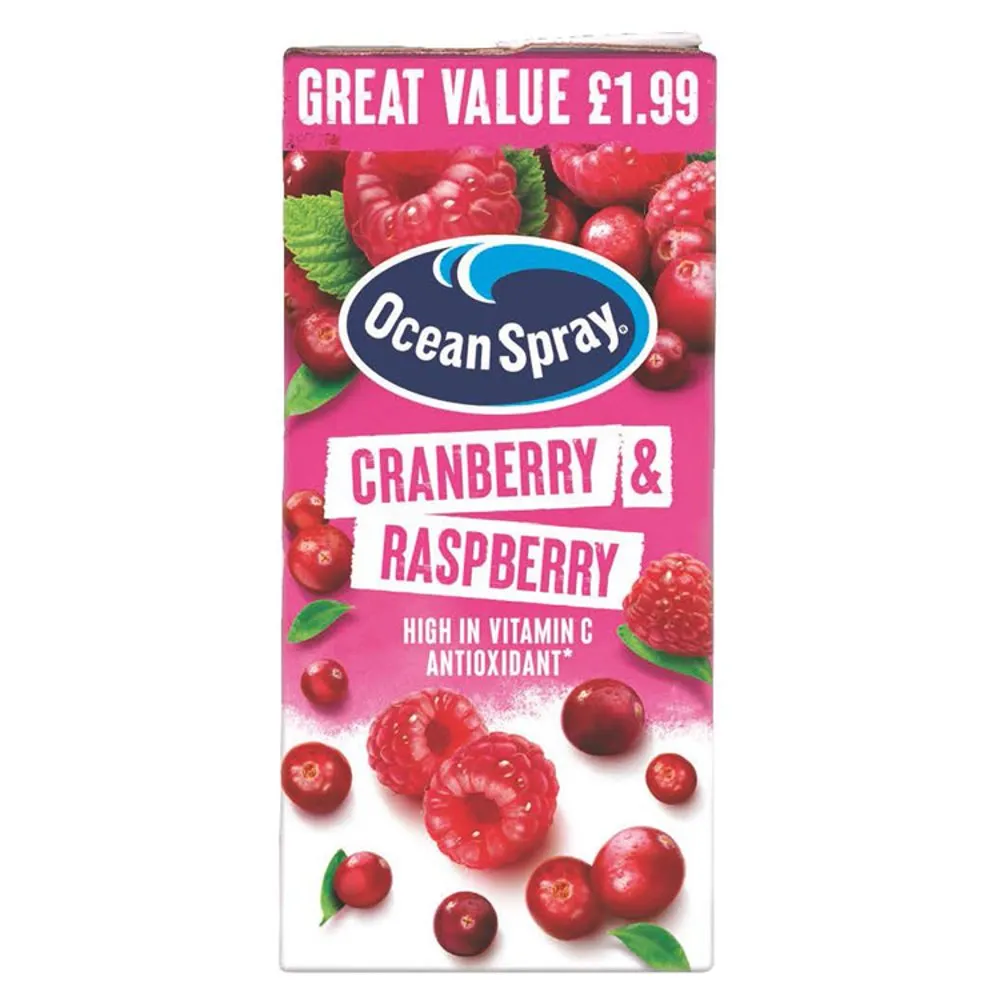 Ocean spray cranberry raspberry pm£1.99