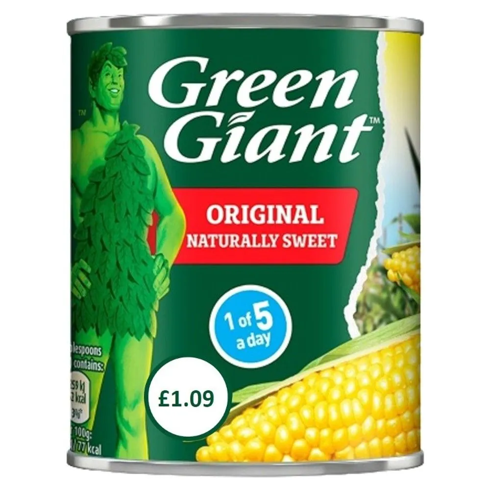 Green giant original corn pm£1.09