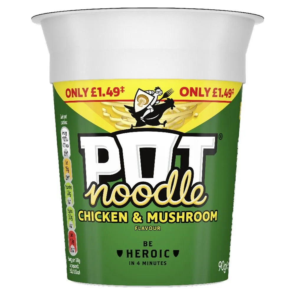 Pot noodle chicken & mushroom £1.49