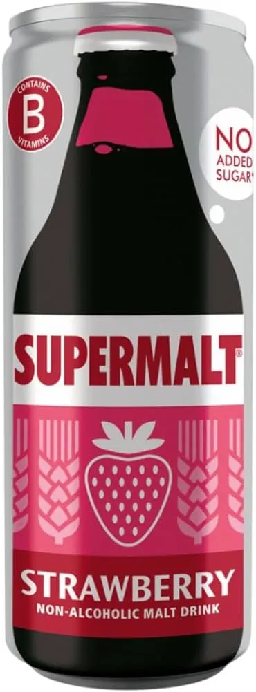 Supermalt strawberry can