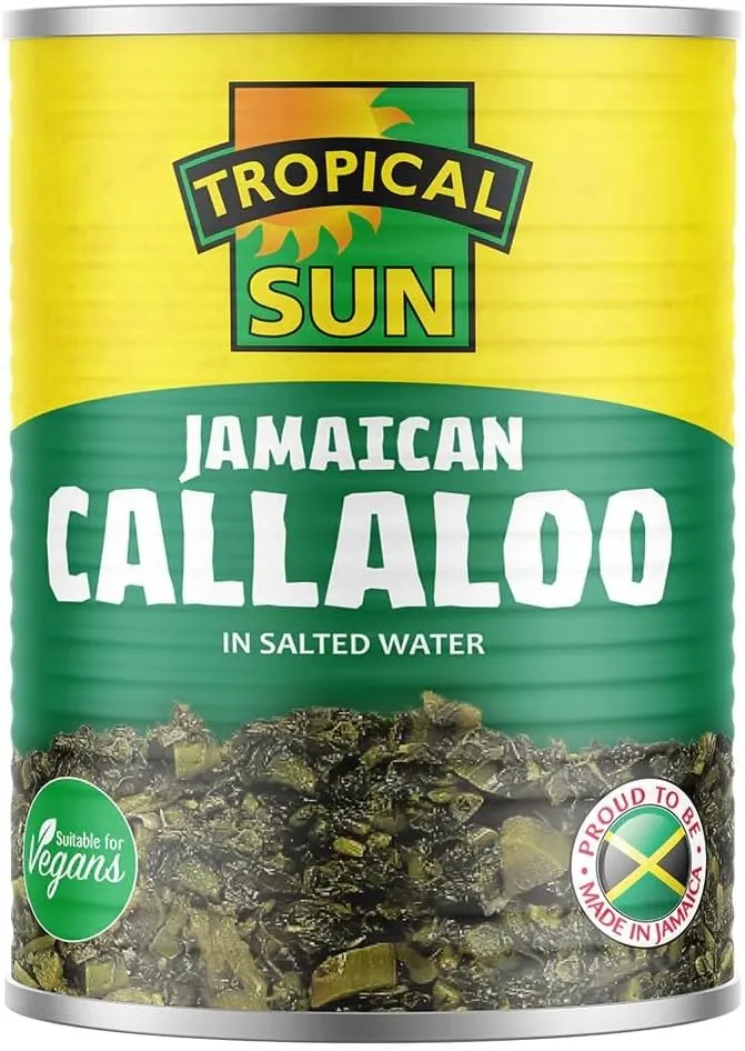 Jamaica sun callaloo can