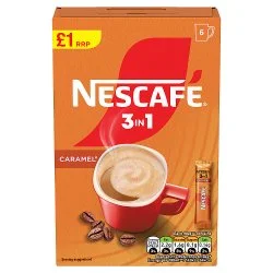 ***nescafe caramel 3in1 6pk pm£1