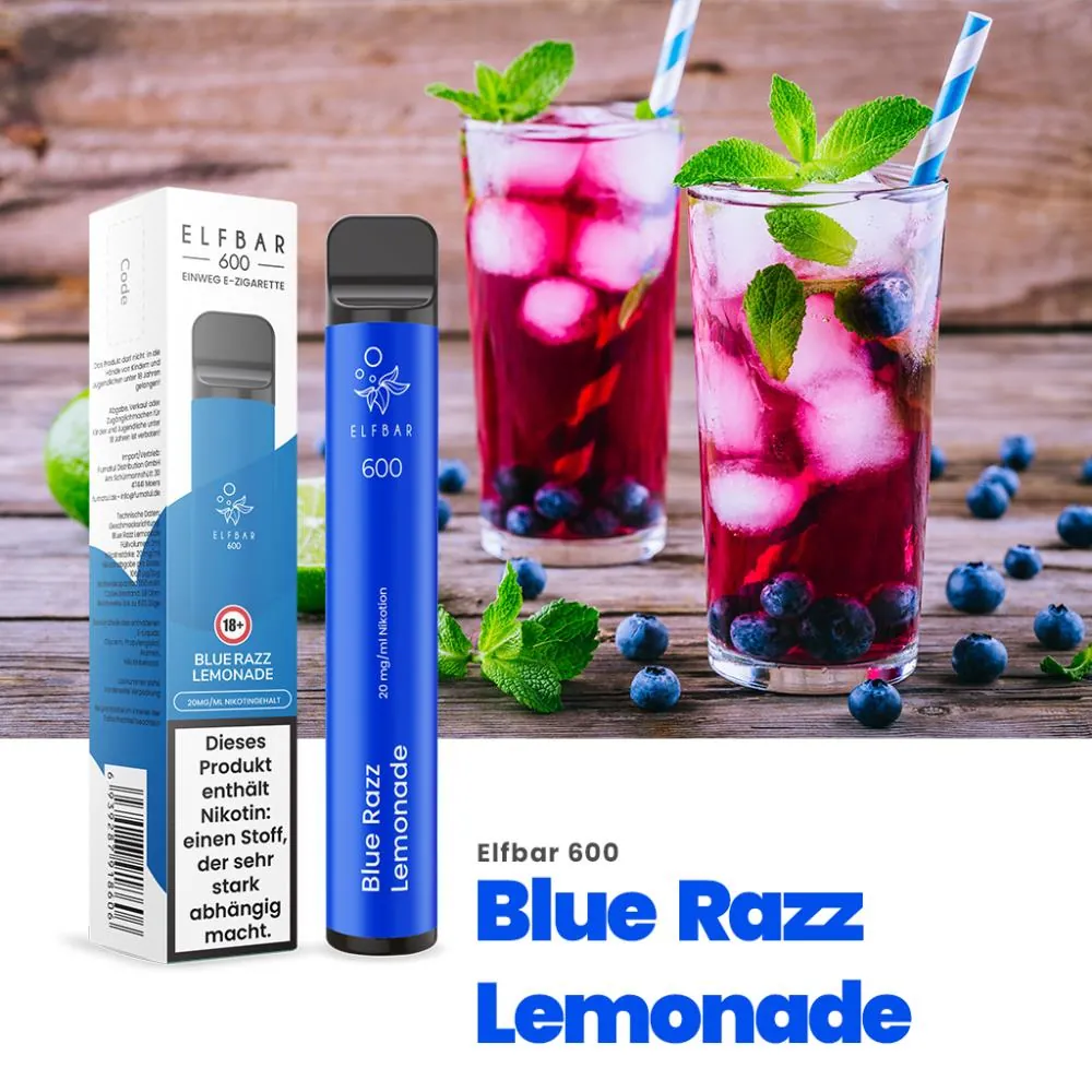 Elfbar bm600 blue razz lemonade kit