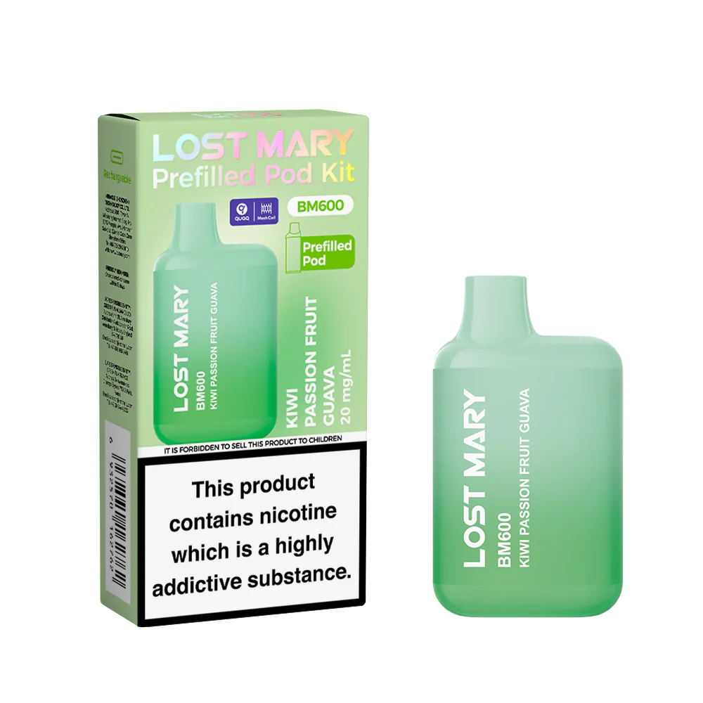 Lost Mary bm600 Kiwi Passion Fruit Guava Kit
