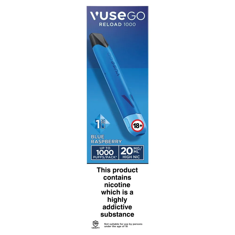 Vuse reload pen blue raspberry 20mg