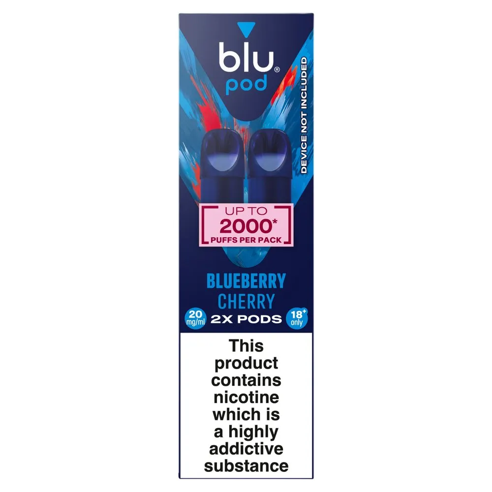 Blu bar blueberry cherry pods