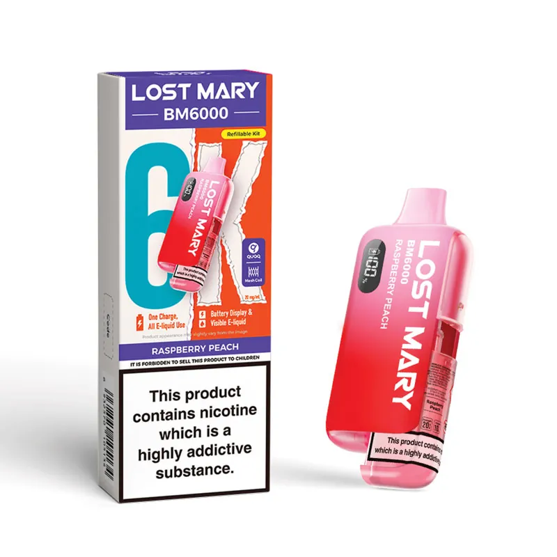 Lost mary bm6000 raspberry peach kit