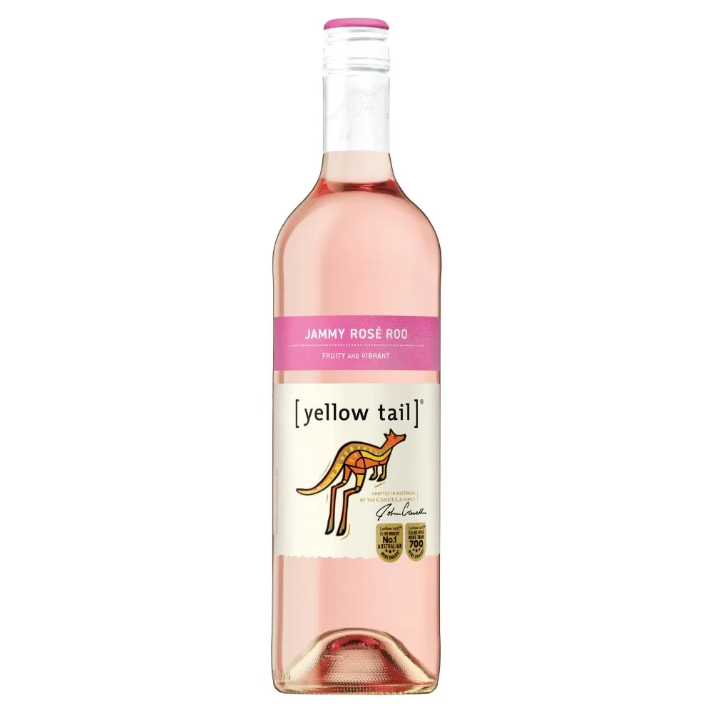 Yellow tail jammy rosã‰ roo wine