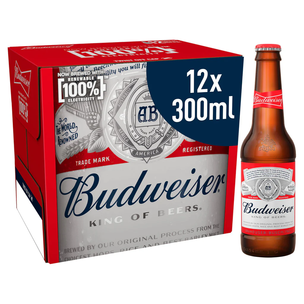 Budweiser Bottles 12pack