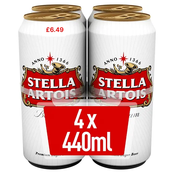 Stella artois pmp â£6.49 4pack