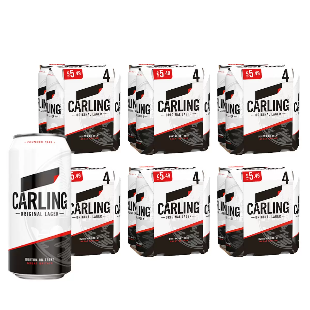 Carling lager 6x4x440ml pm â£5.49
