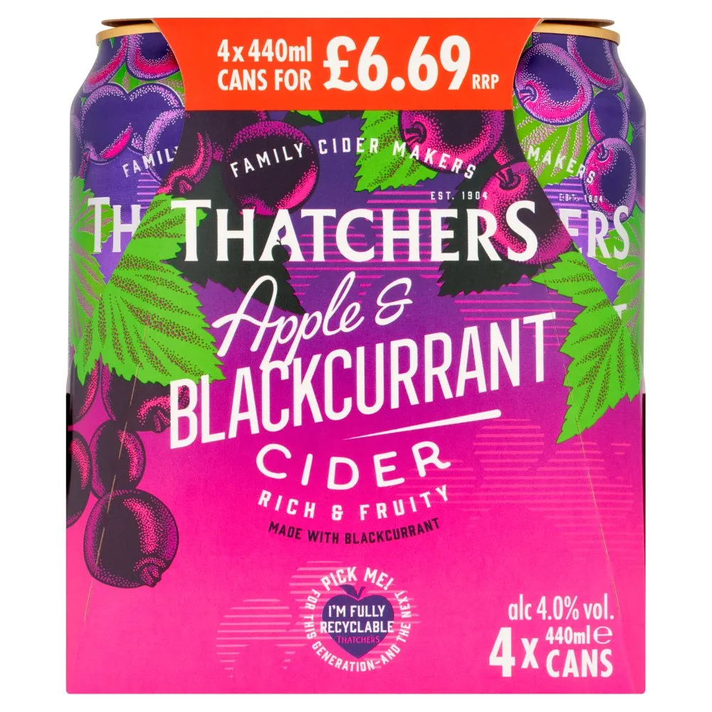 Thatchers apple & blackcurrant â£6.69