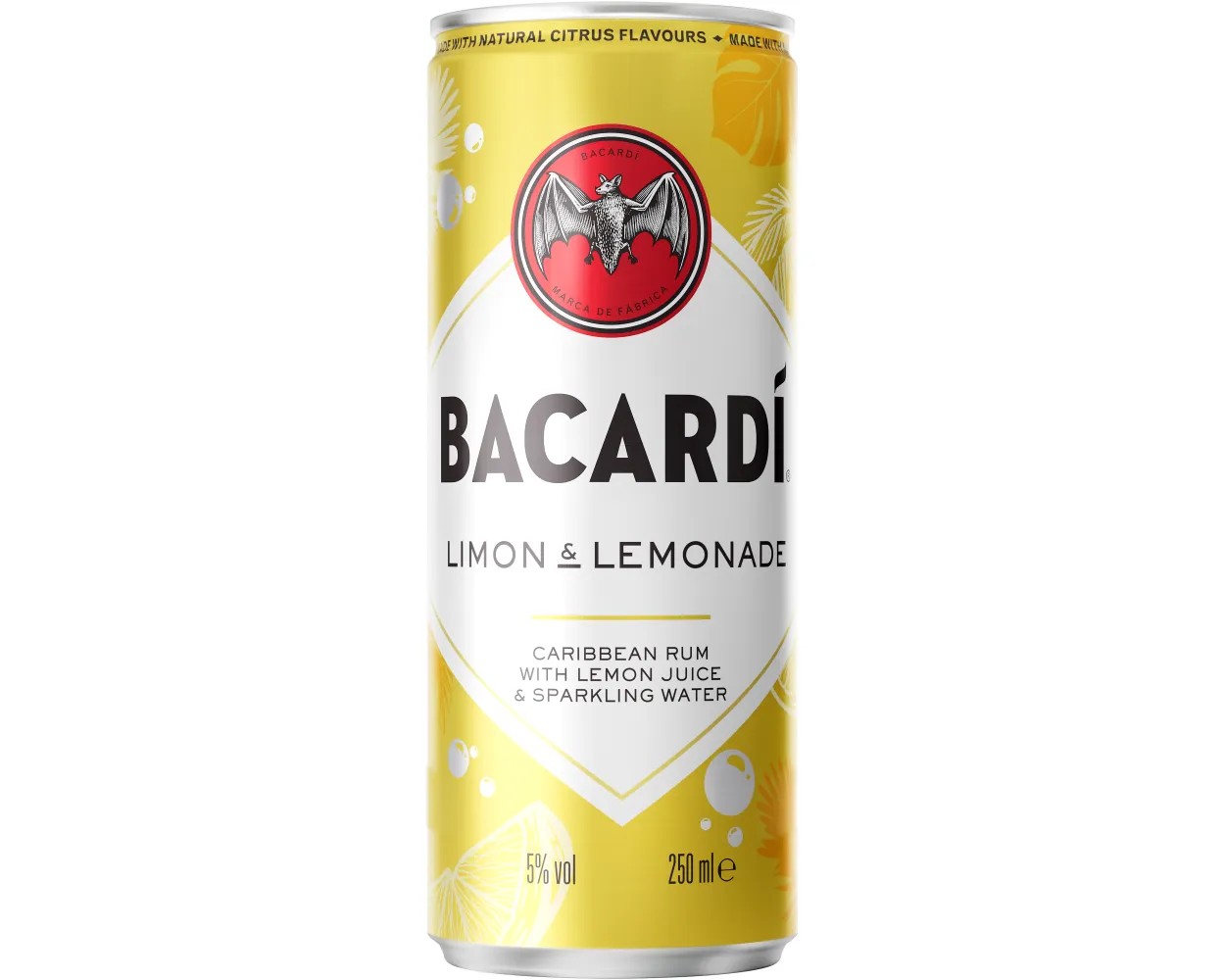 Bacardi limon & lemonade 5% 250ml