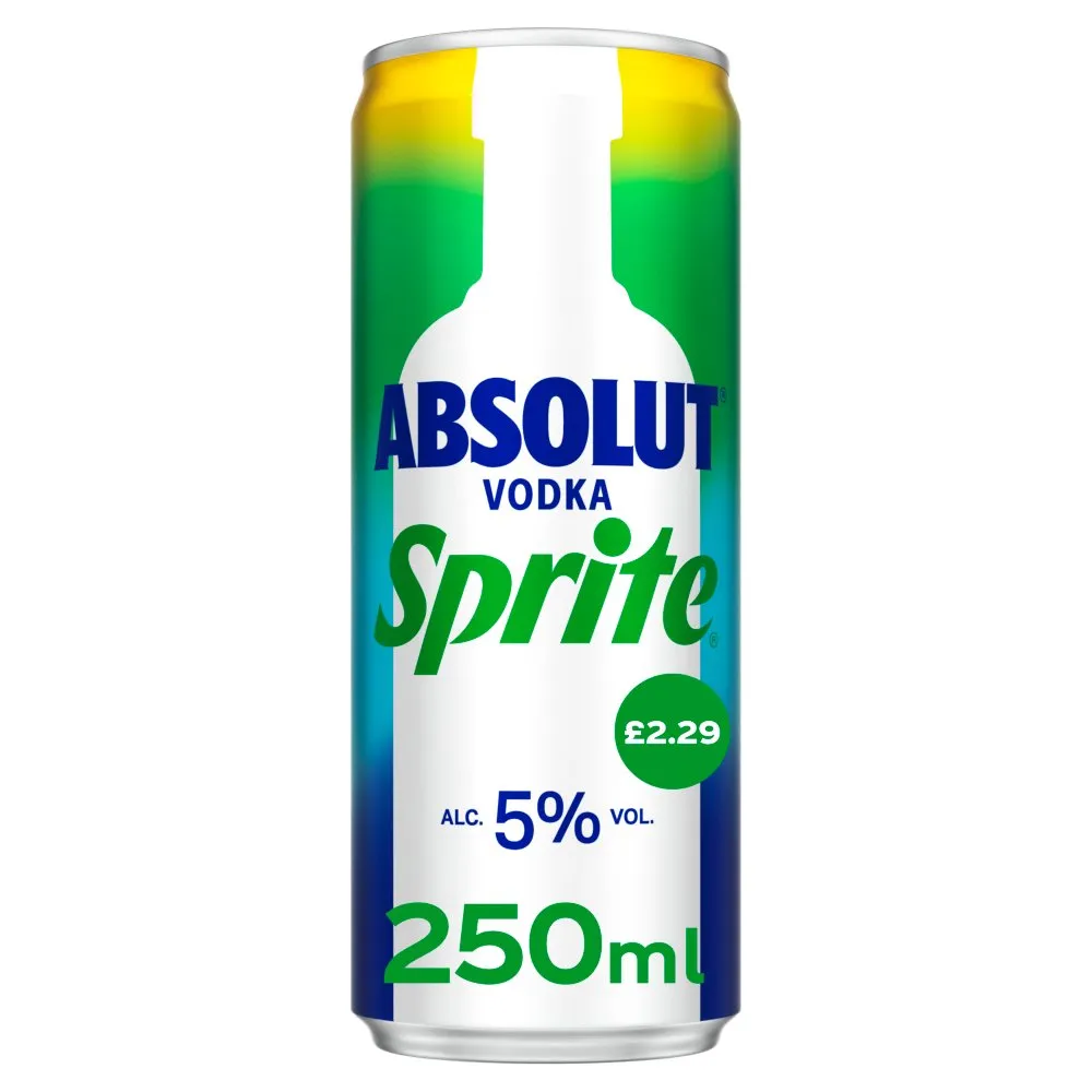 Absolut vodka & sprite pm â£2.29