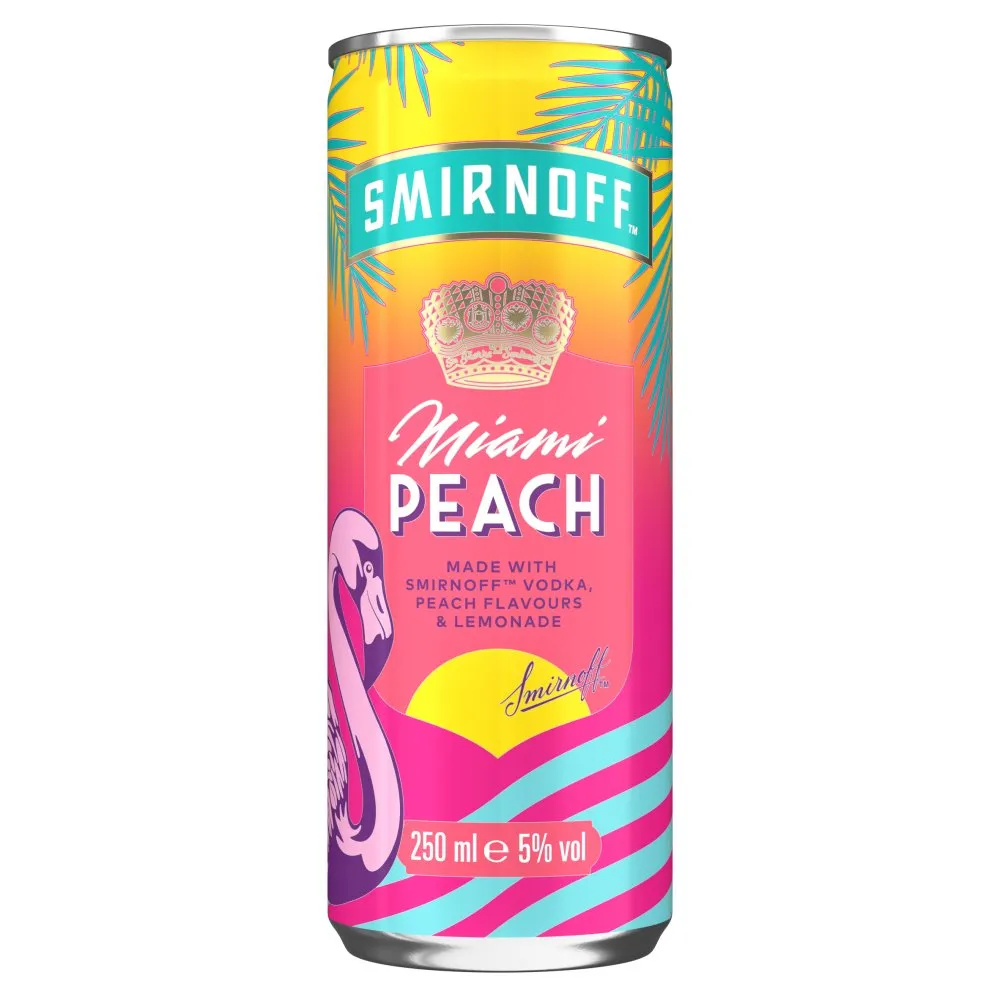 Smirnoff miami peach & lemonade 5%