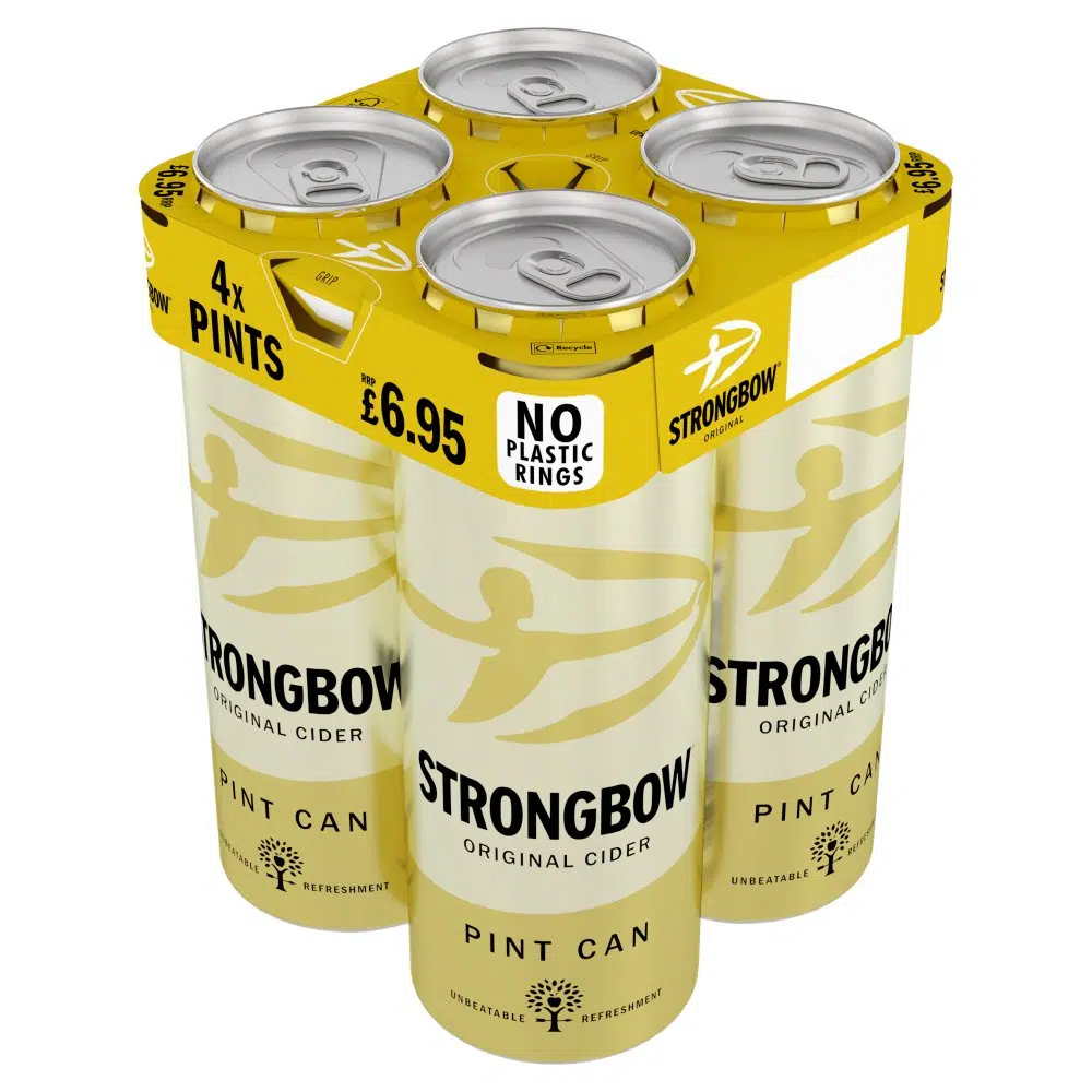 Strongbow original 4x568ml pm â£6.95
