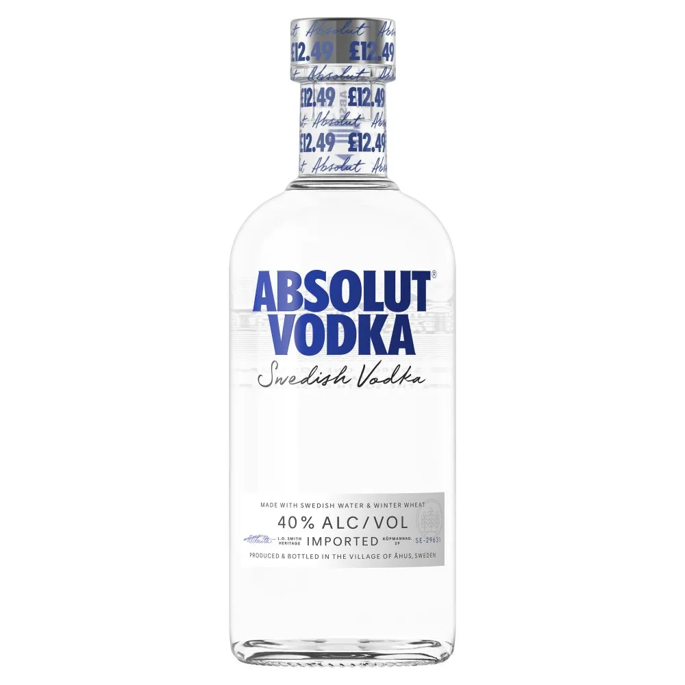 Absolute Vodka £12.49 40%