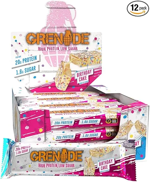 Grenade Carb Killa Box B'day Cake