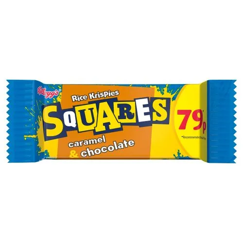 Kelloggs squares choc carame pmp£0.79