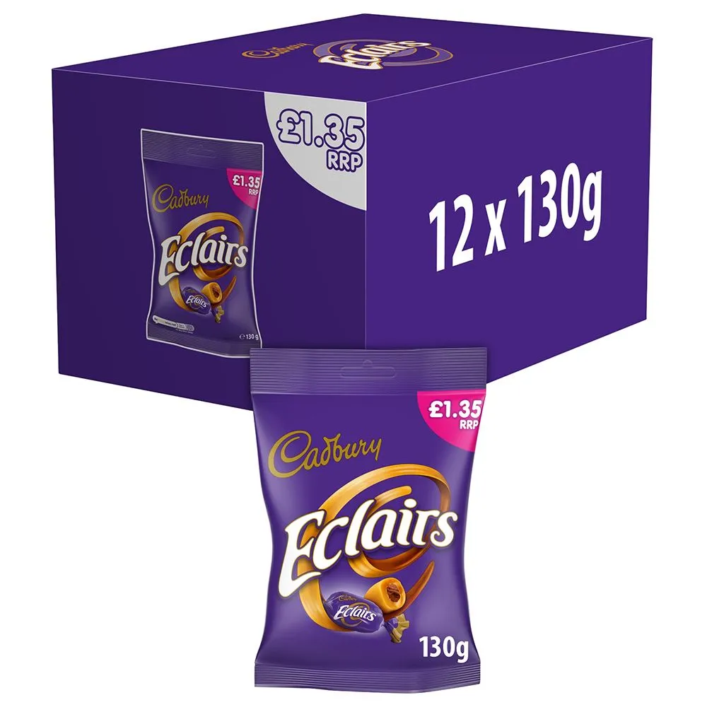 Cadbury chocolate eclairs bag pm£1.35