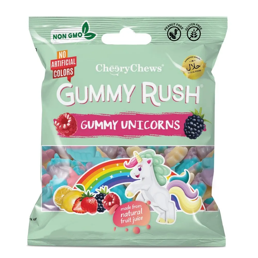 Gummy rush unicorns