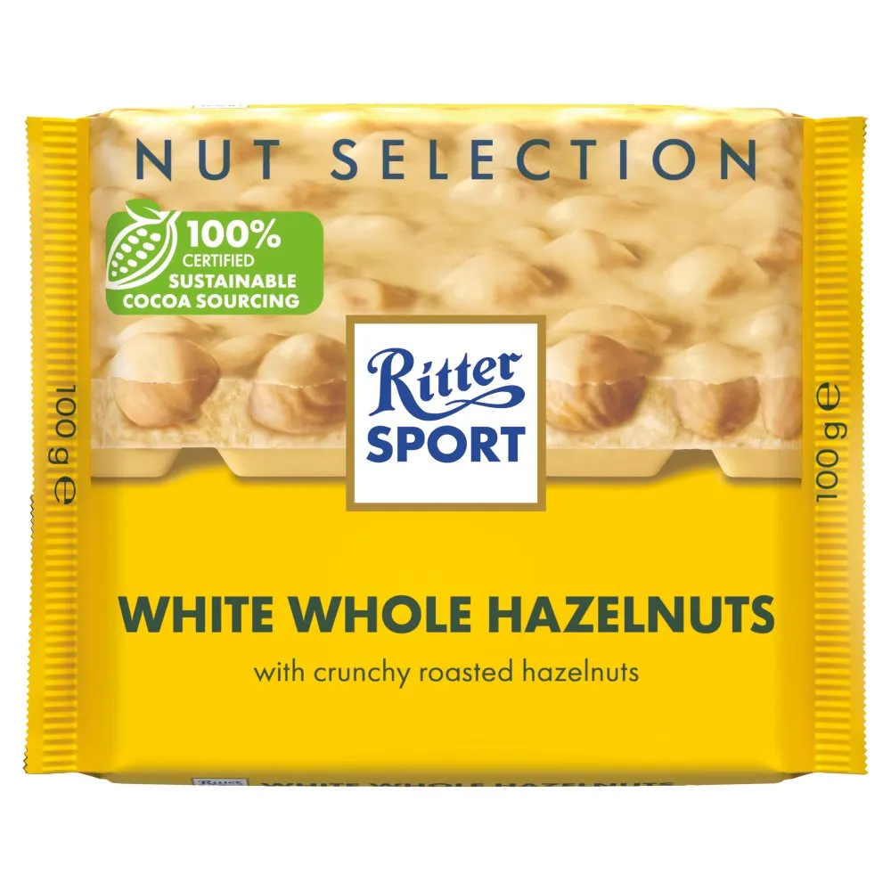 Ritter White Whole Hazelnuts Chocolate