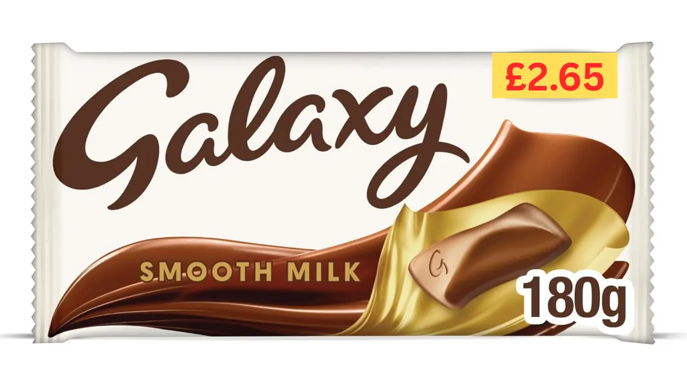 Galaxy smooth milk/choc/block/shar/bar £2.65