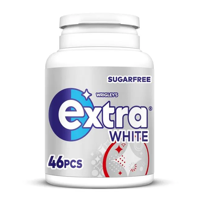 Wrigleys extra white bottle