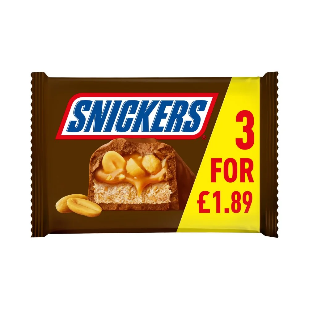 Snickers 3 pack pmp £1.89