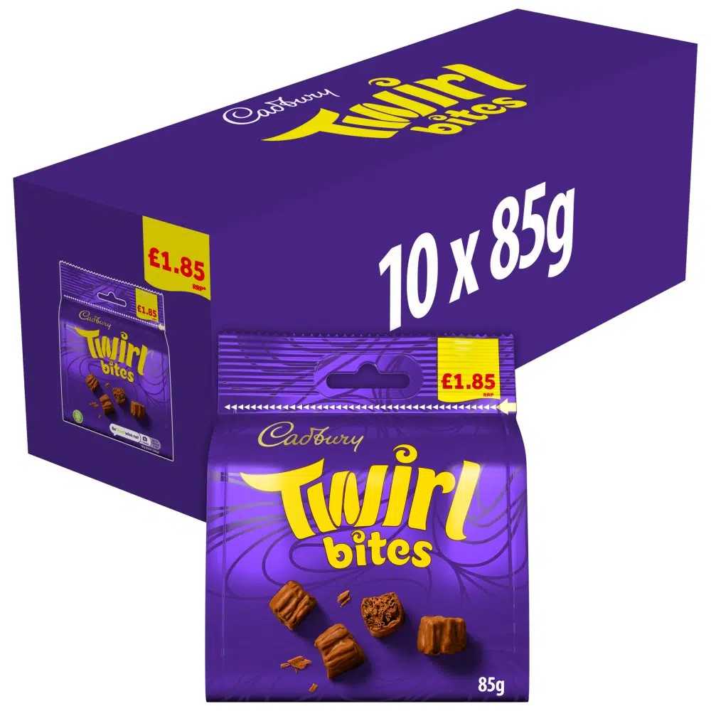 Cadbury bags twirl bites pmp£1.85