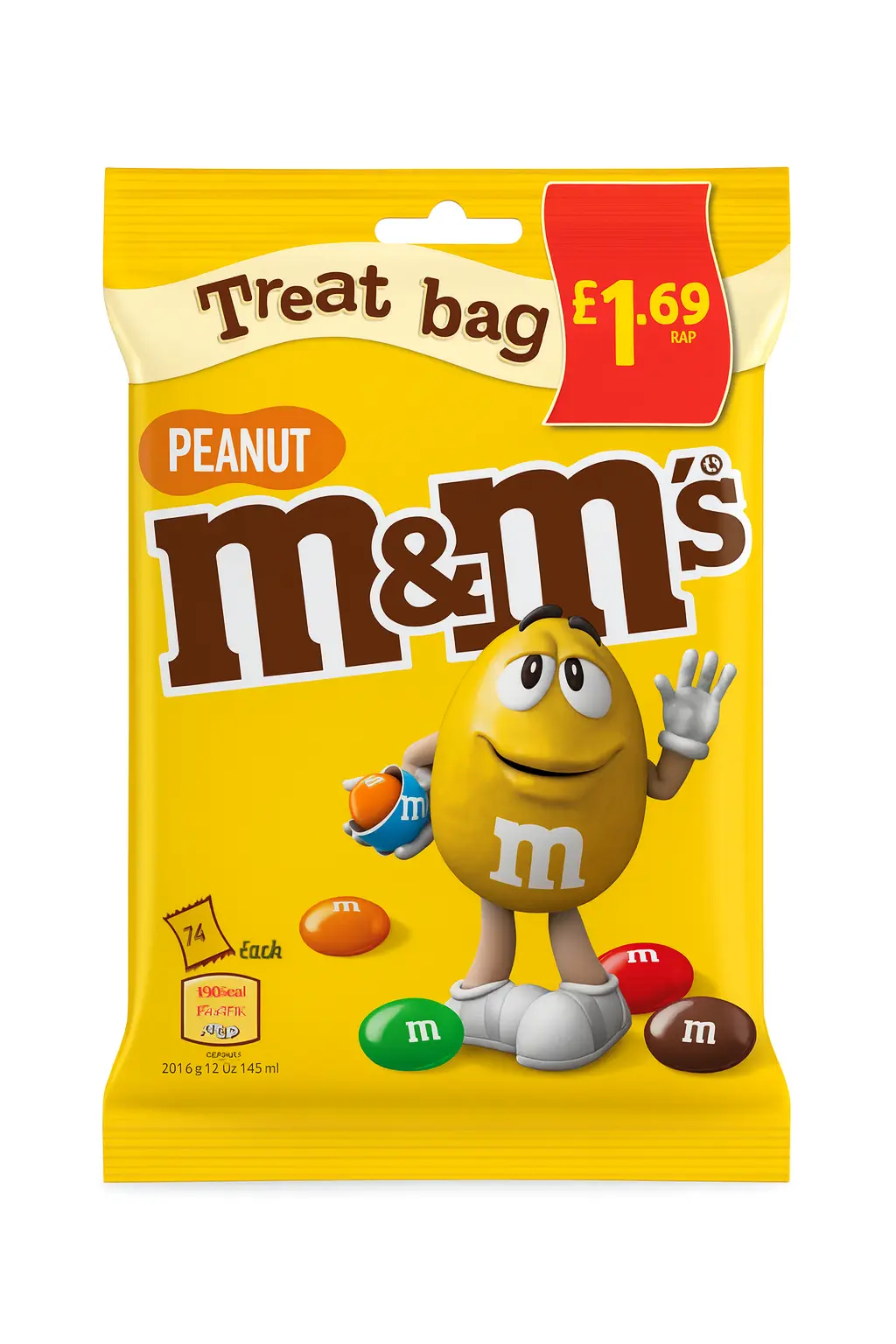 M&m's peanut treat bag pmp £1.69