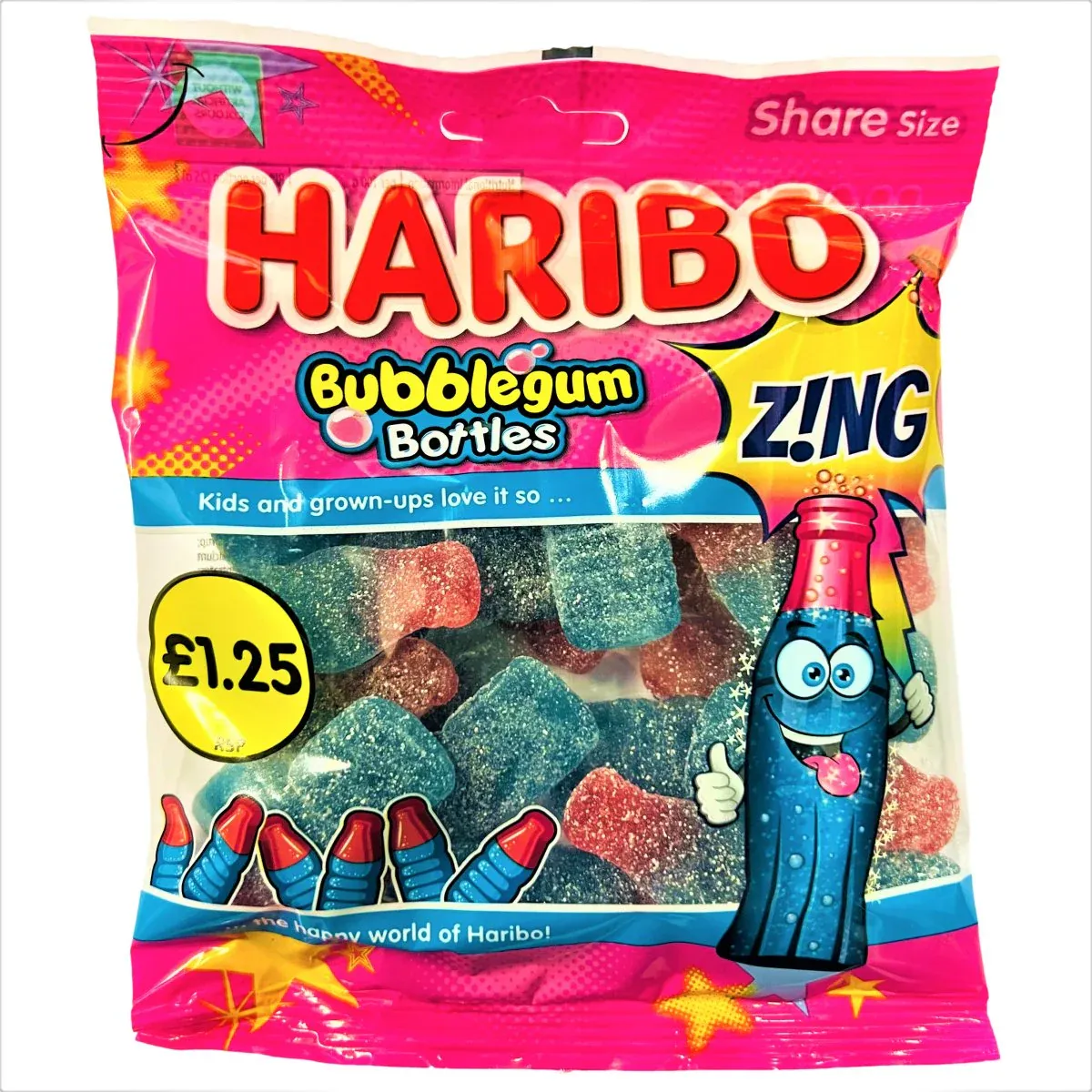 ***haribo bubblegum zing bot pm £1.25