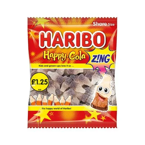 ***haribo happy cola zing£1.25