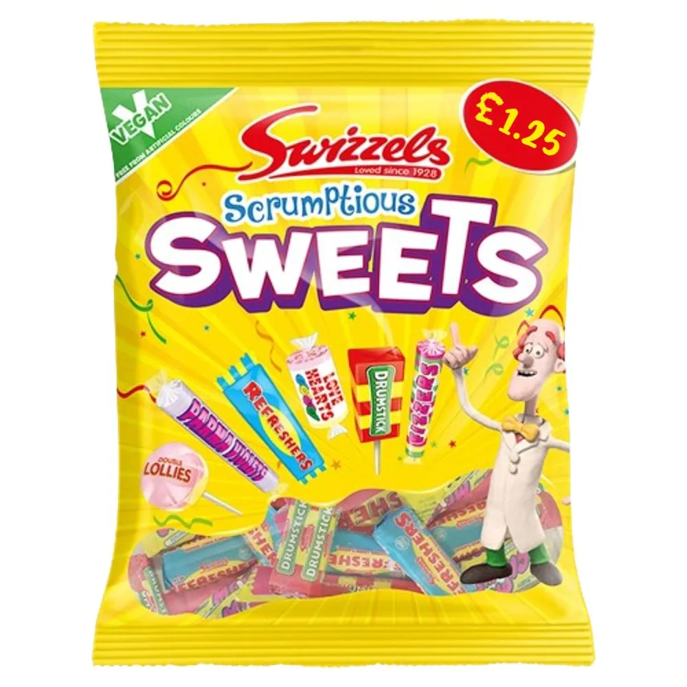 Swizzels scrumptious sweets £1.25 p