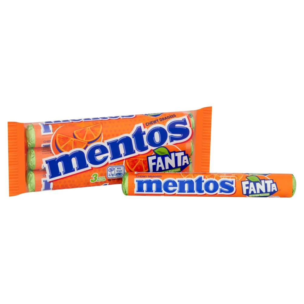 Mentos fanta orange 3pack