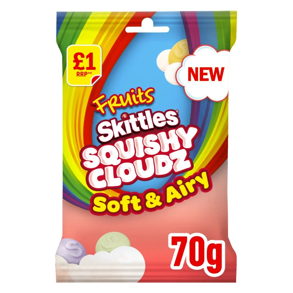 Skittles fruit squishy cloudz pmp £1