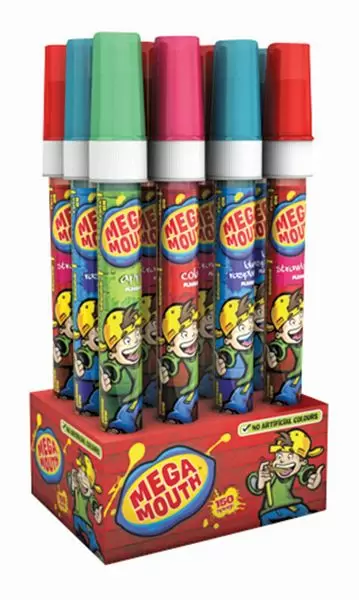Bazooka mega mouth candy spray