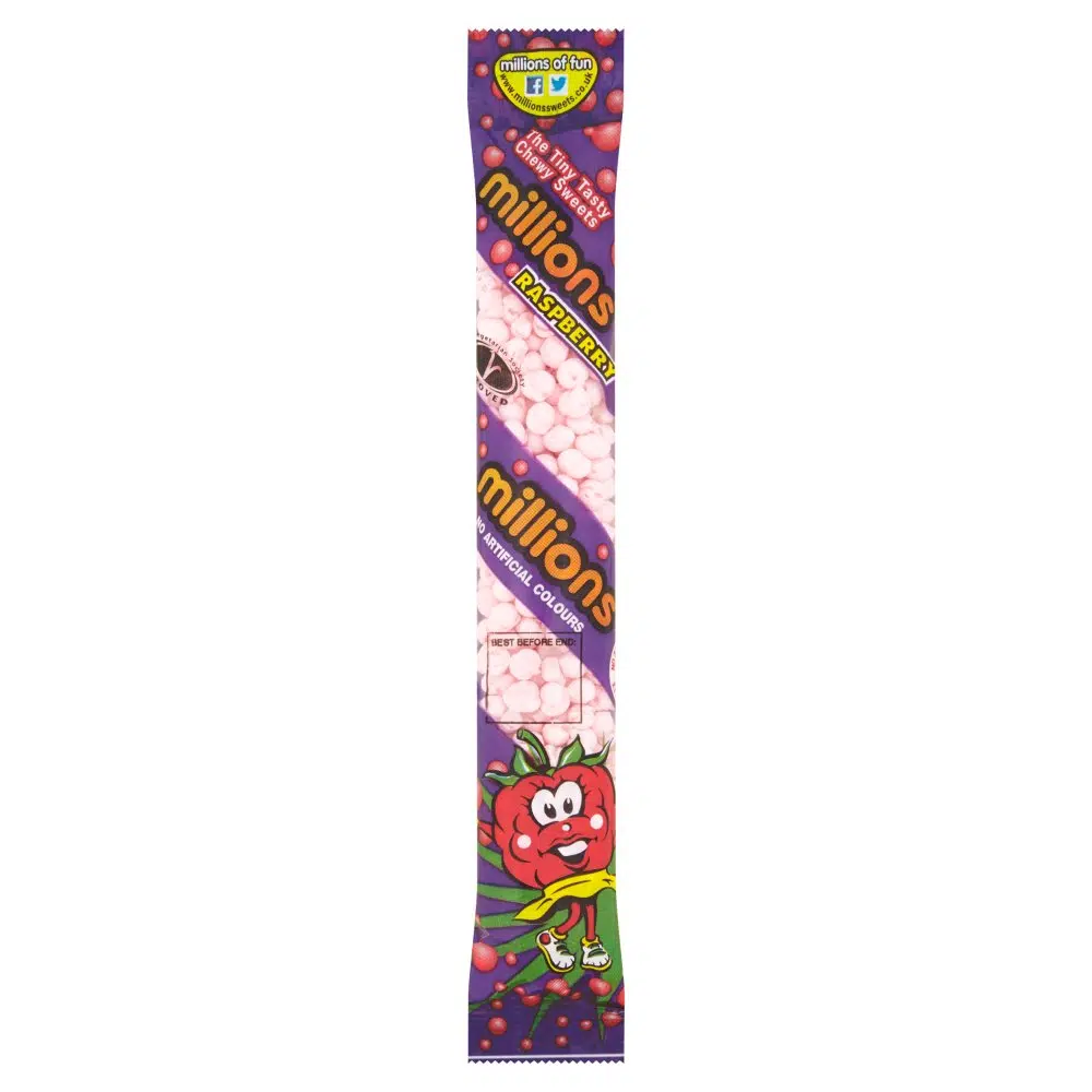 Millions raspberry tubes