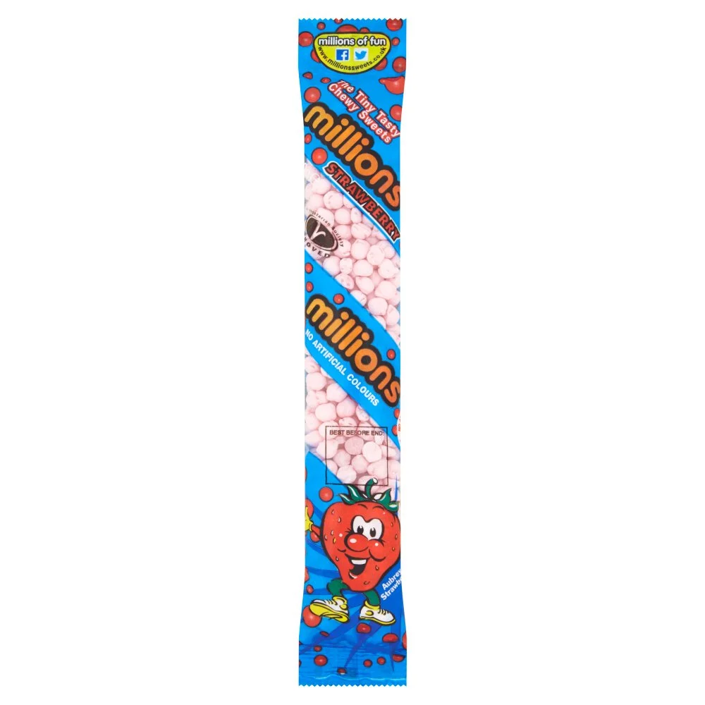 Millions strawberry tubes
