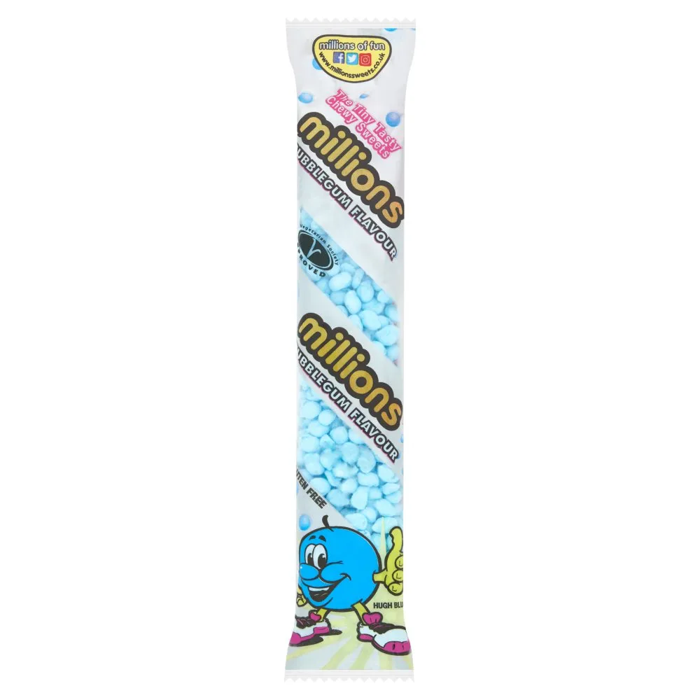 Millions bubblegum tubes