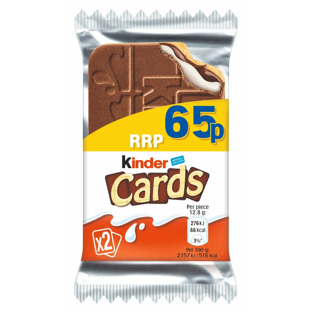 Kinder cards pmp£0.65
