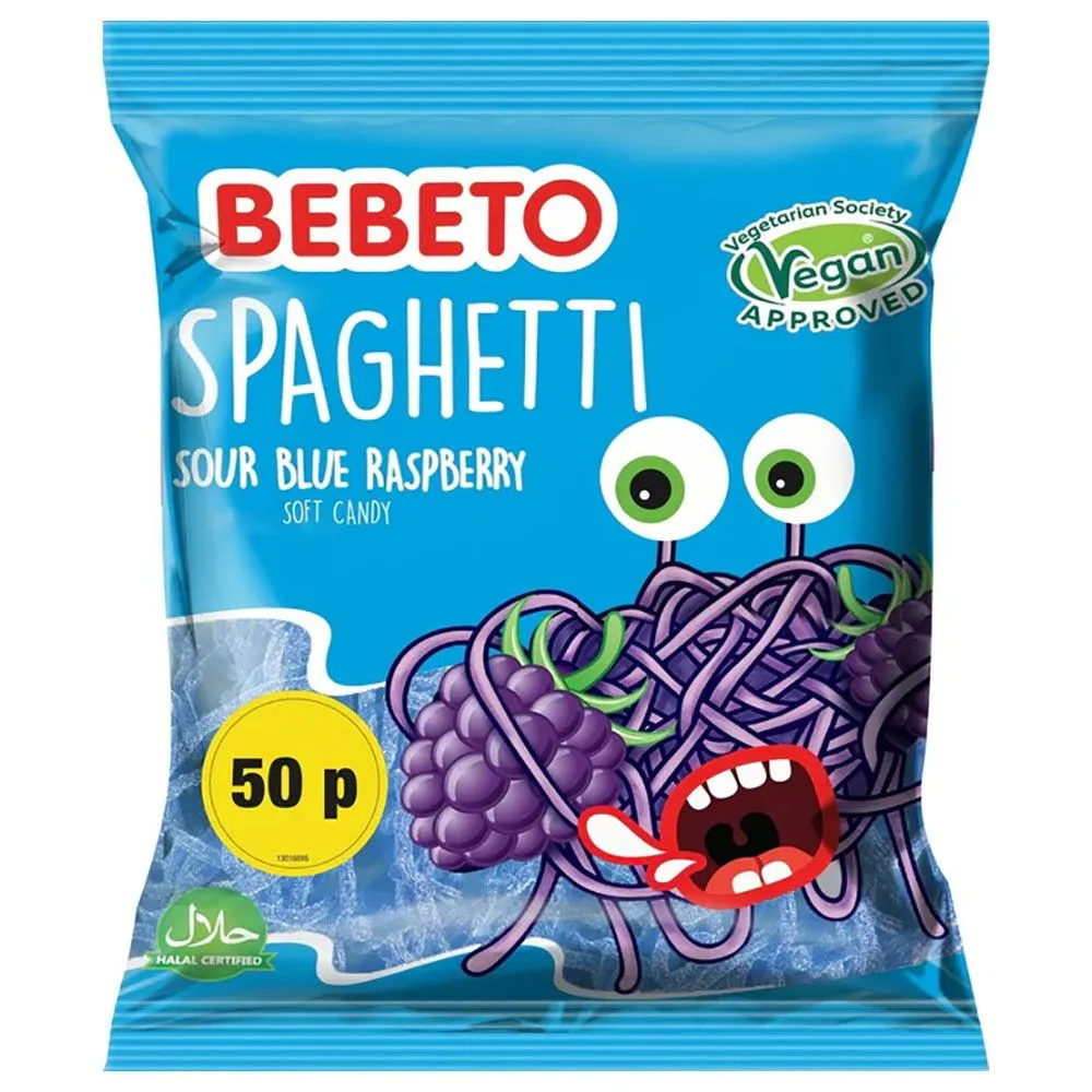 Bebeto spaghetti fizzy blue rasp pm£0.50