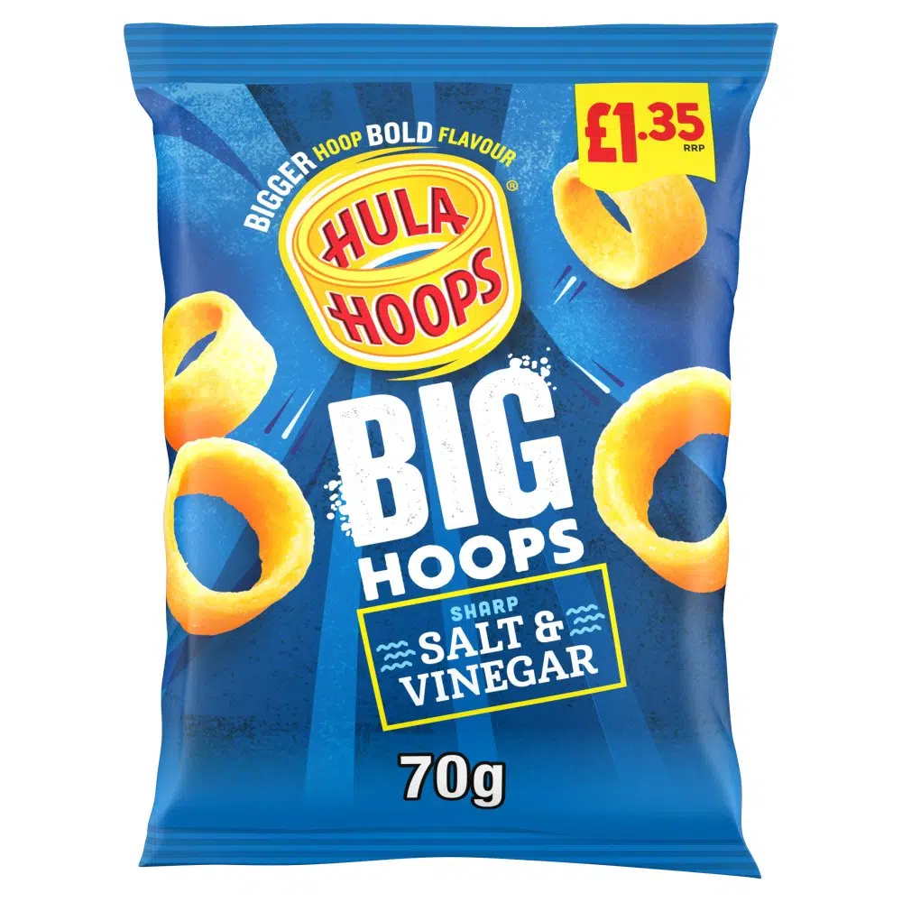 Hula Hoops Big Hoops Salt & Vinegar PM £1.35