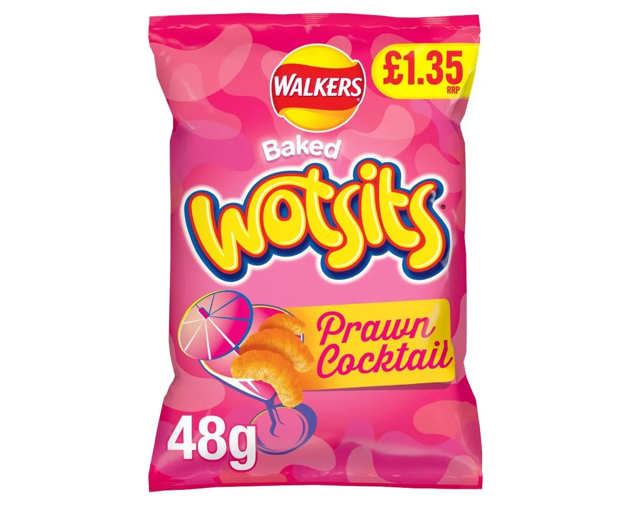 Walkers wotsits prawn cocktail pmp £1.35