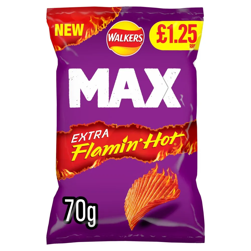 Walkers Max Flaming Hot PM £1.35