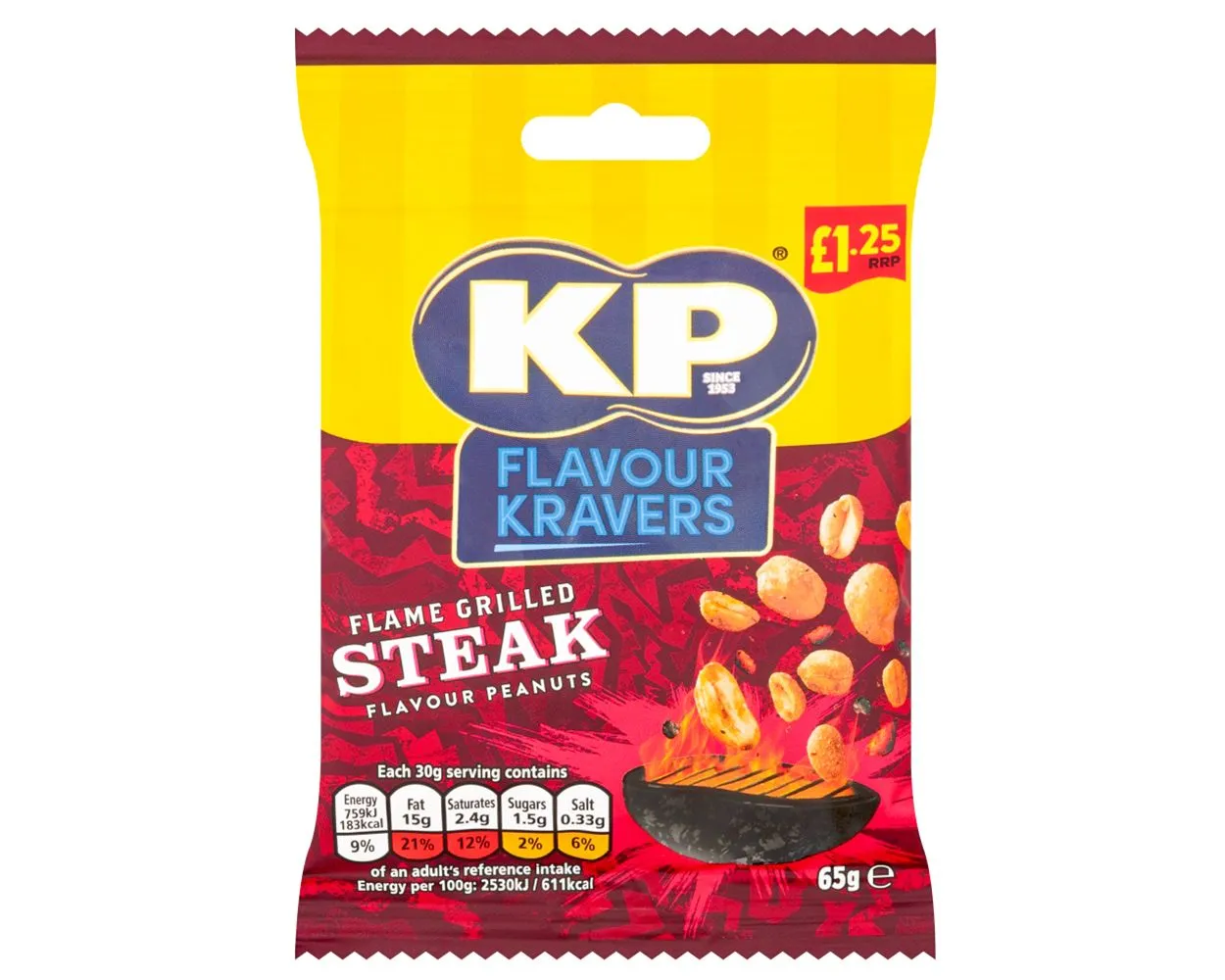 Kp flamed grilled steak peanuts pm£1.25
