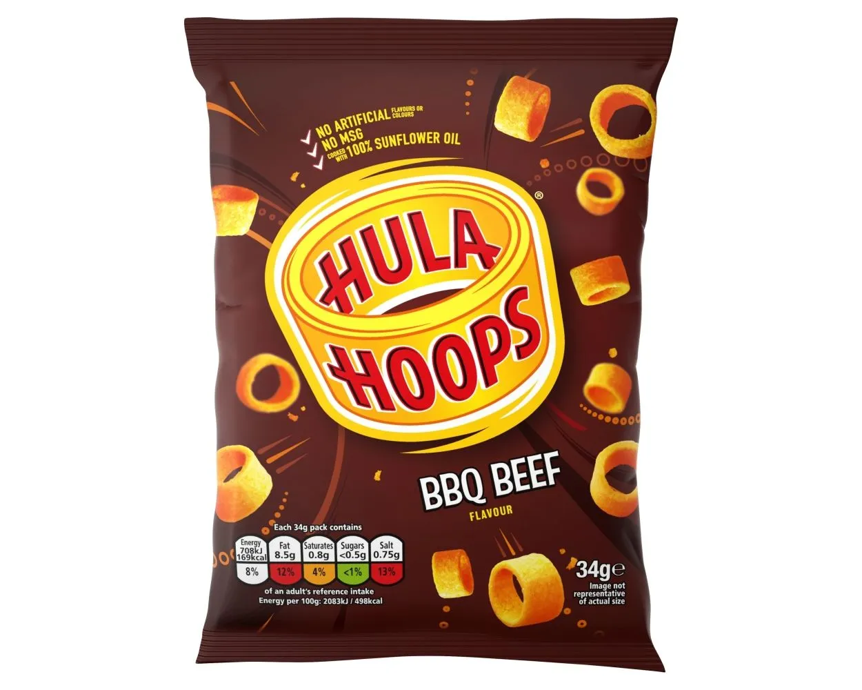 Hula hoops bbq beef handypack