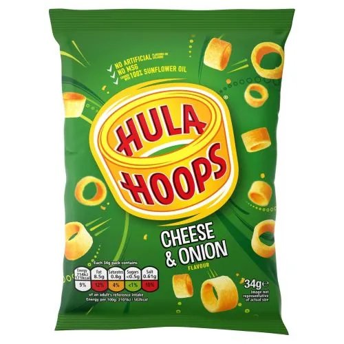 Hula hoops cheese & onion handypack