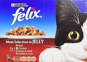 ***felix meat pouch in jelly pm£4.75 12pack