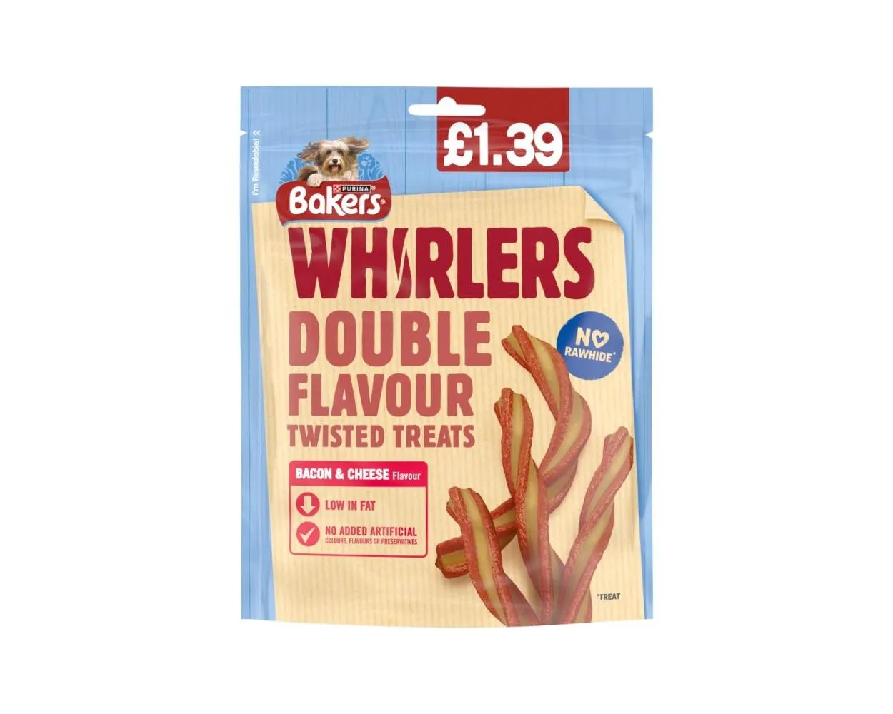 Bakers Dpg Treats Bacon & Cheese Whirlers PM £1.39